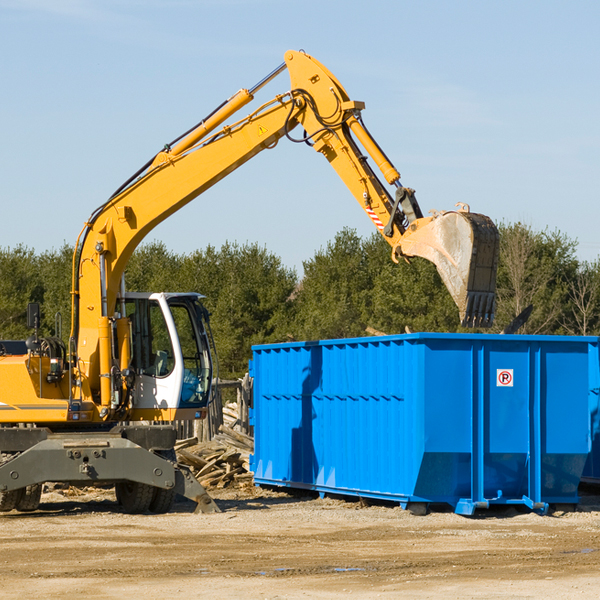 what size residential dumpster rentals are available in Four Bears Village ND